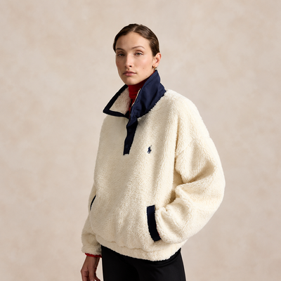 Bear High-Pile Fleece Funnelneck