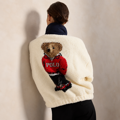 Bear High-Pile Fleece Funnelneck